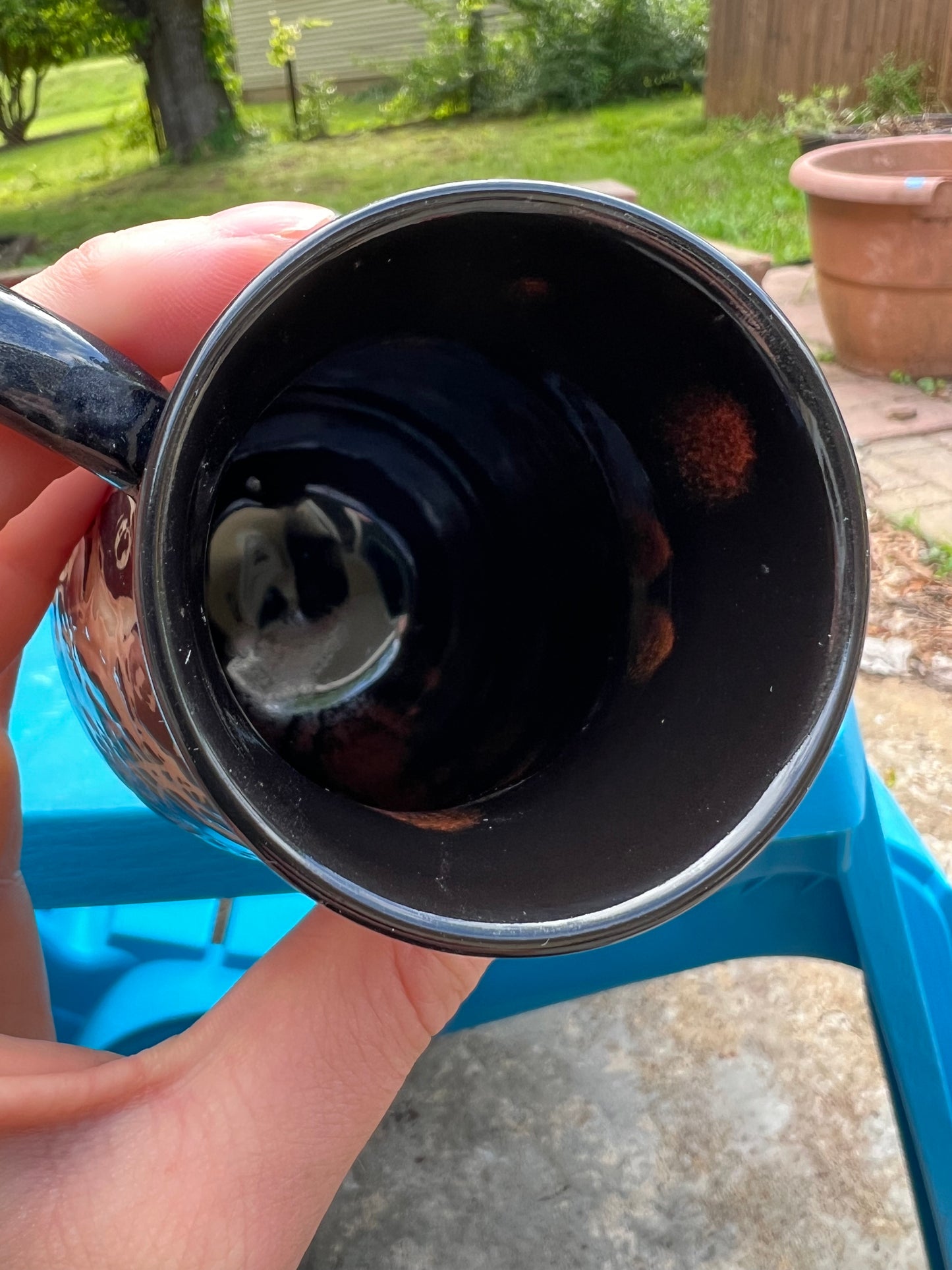 Black Cybersigilism Sgraffito Mug