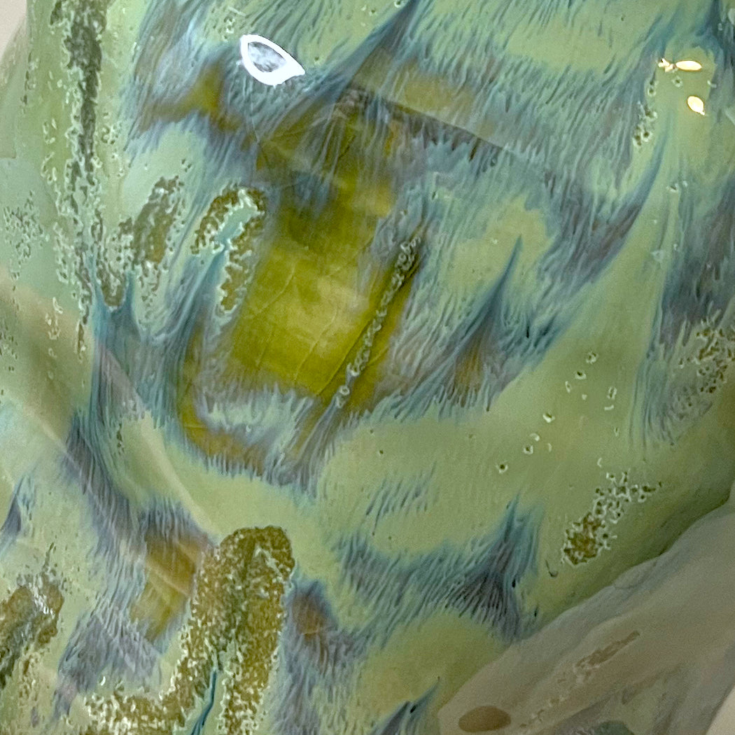 Seaweed Ripple Textured Flower Vase