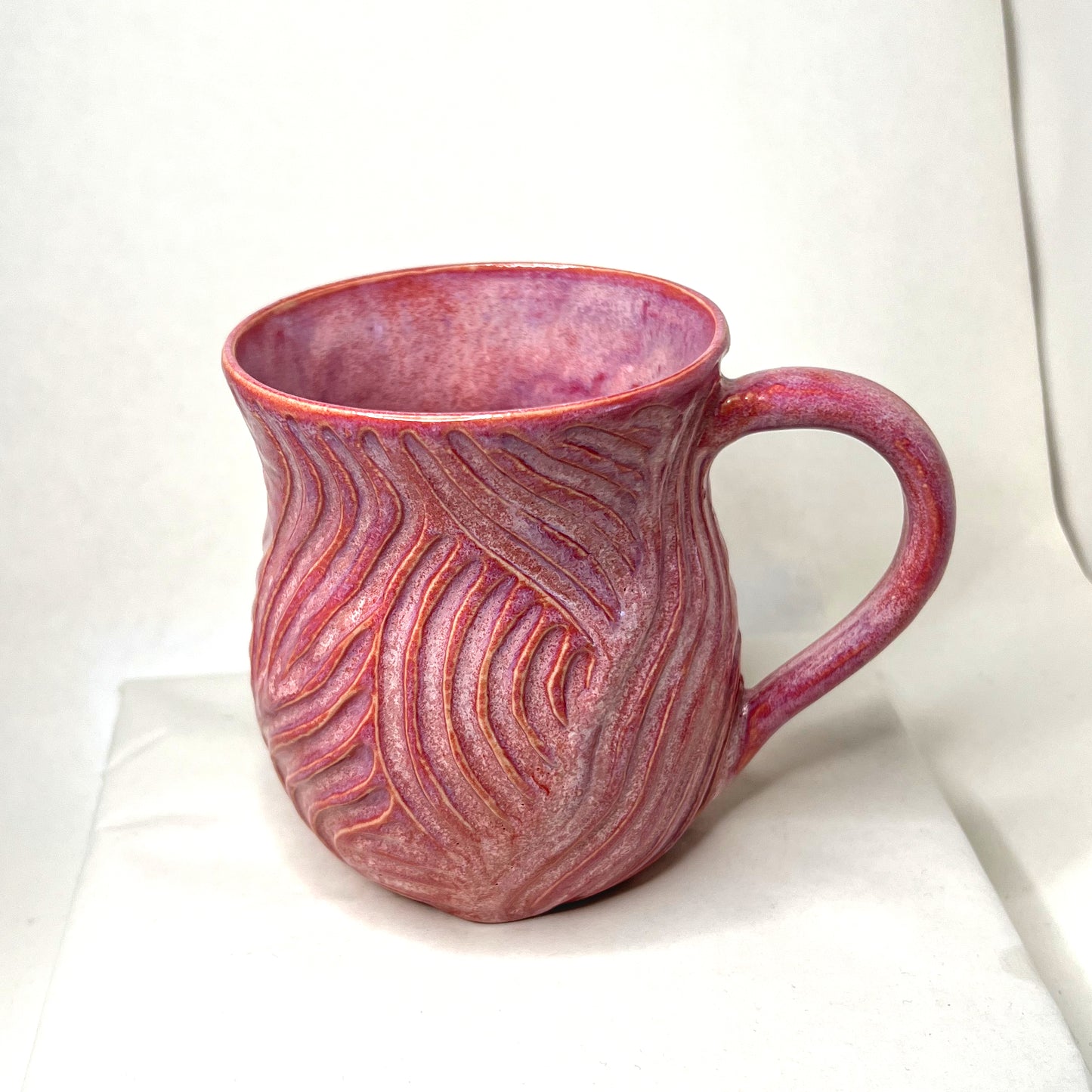 Carved Curvy Cotton Candy Mug