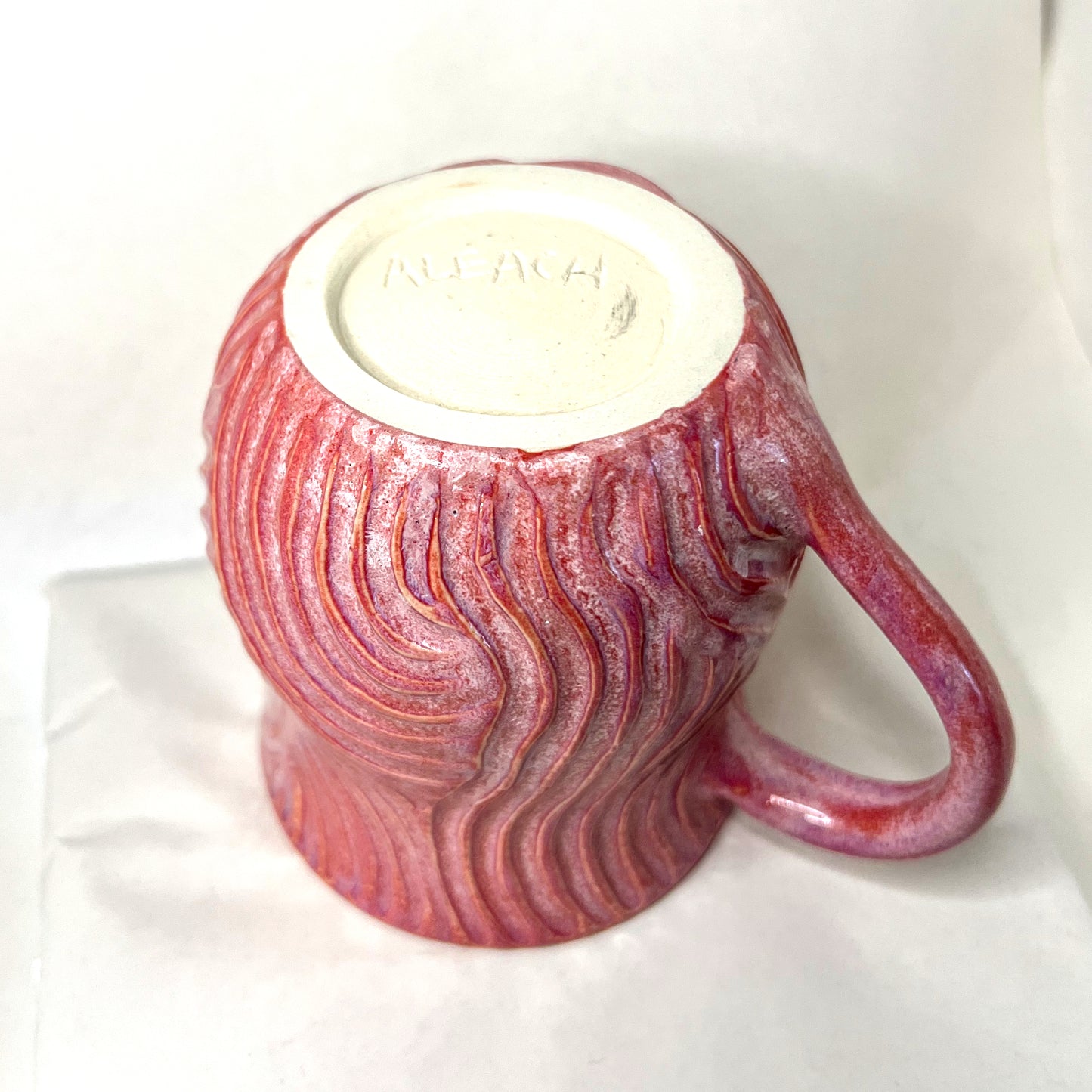 Carved Curvy Cotton Candy Mug