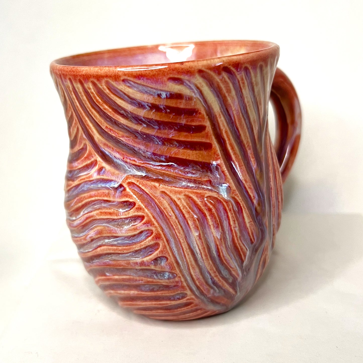 Carved Crackle Melt Mug