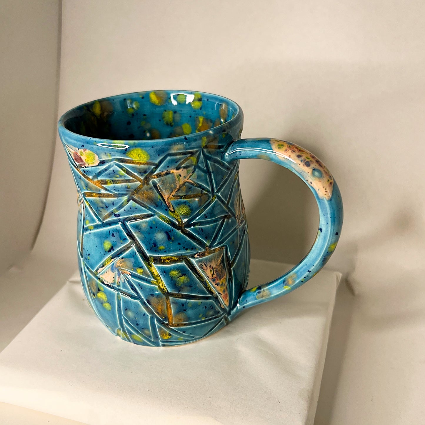 Geometric Koi Pond Mug