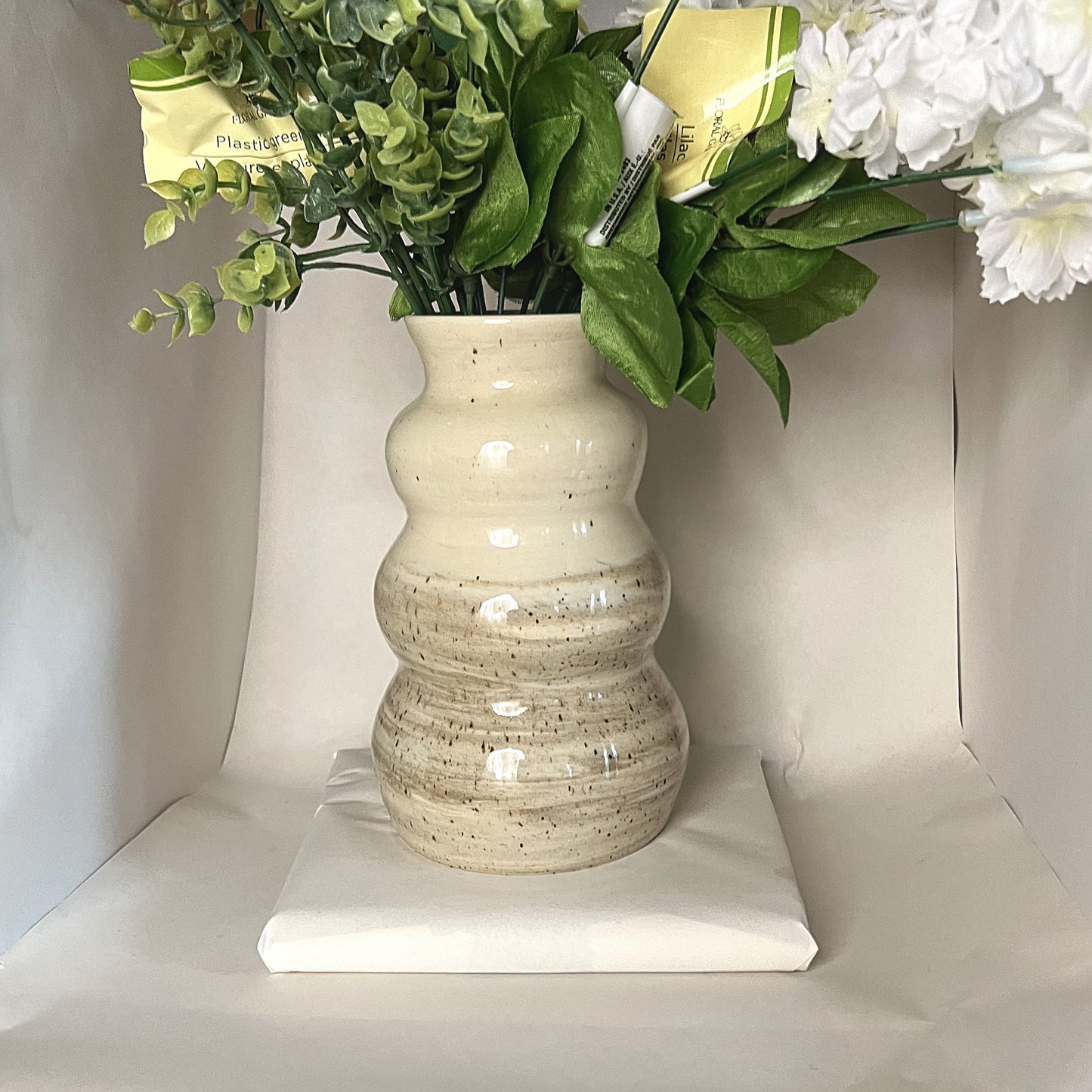 Mixed Clay Bubble Vase