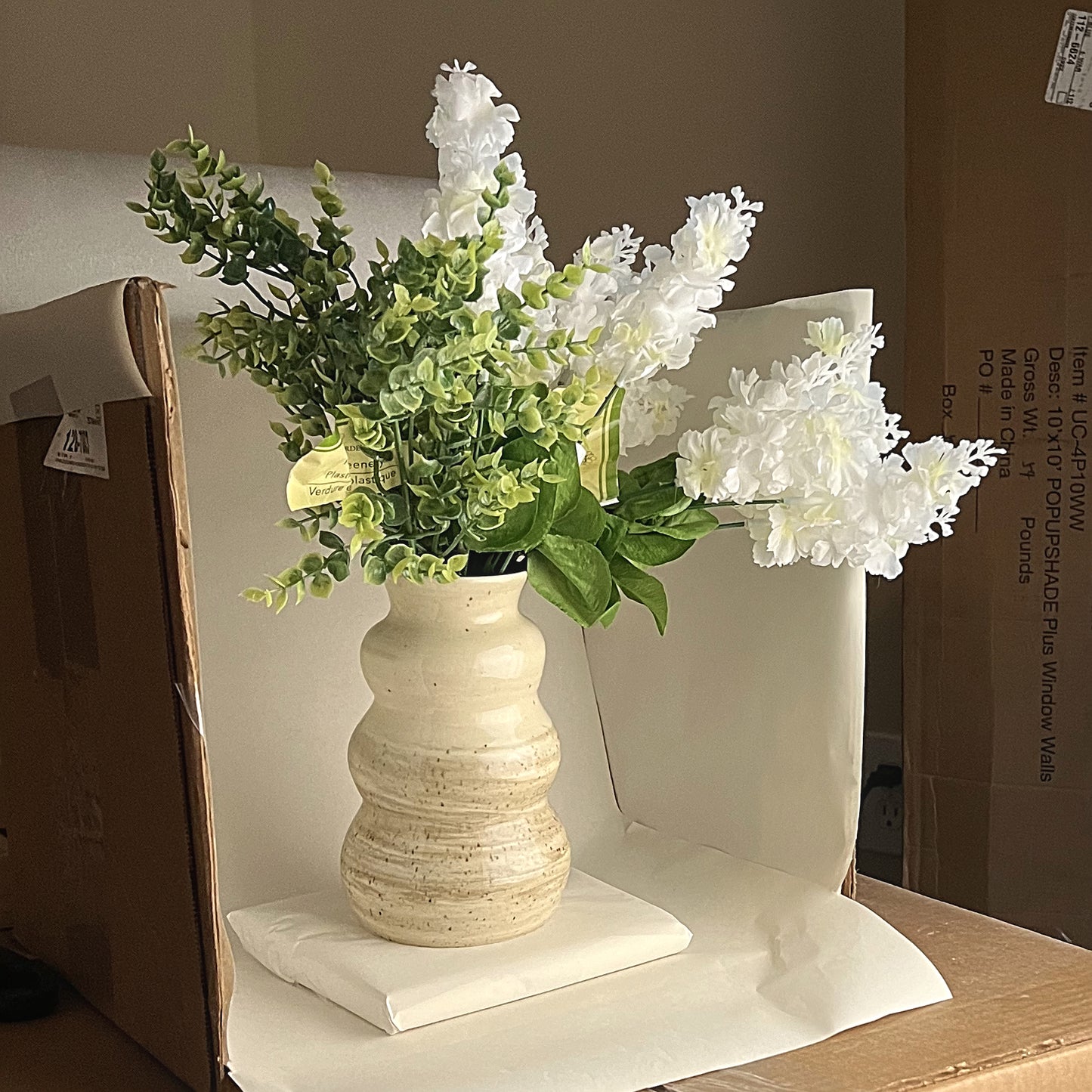 Mixed Clay Bubble Vase