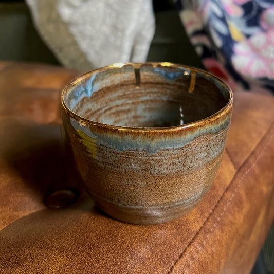 Gold Rimmed Ice Cream Bowl