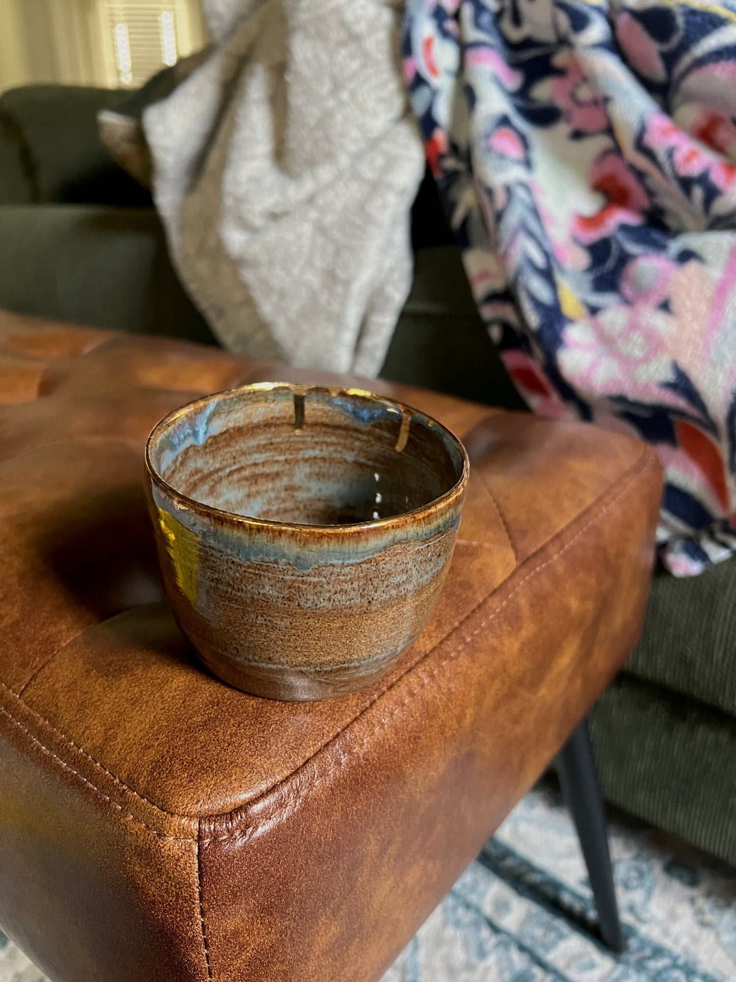 Gold Rimmed Ice Cream Bowl