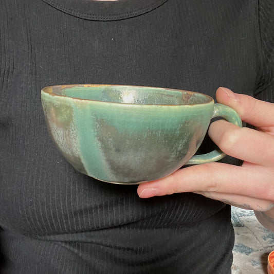 Teal Latte Mug