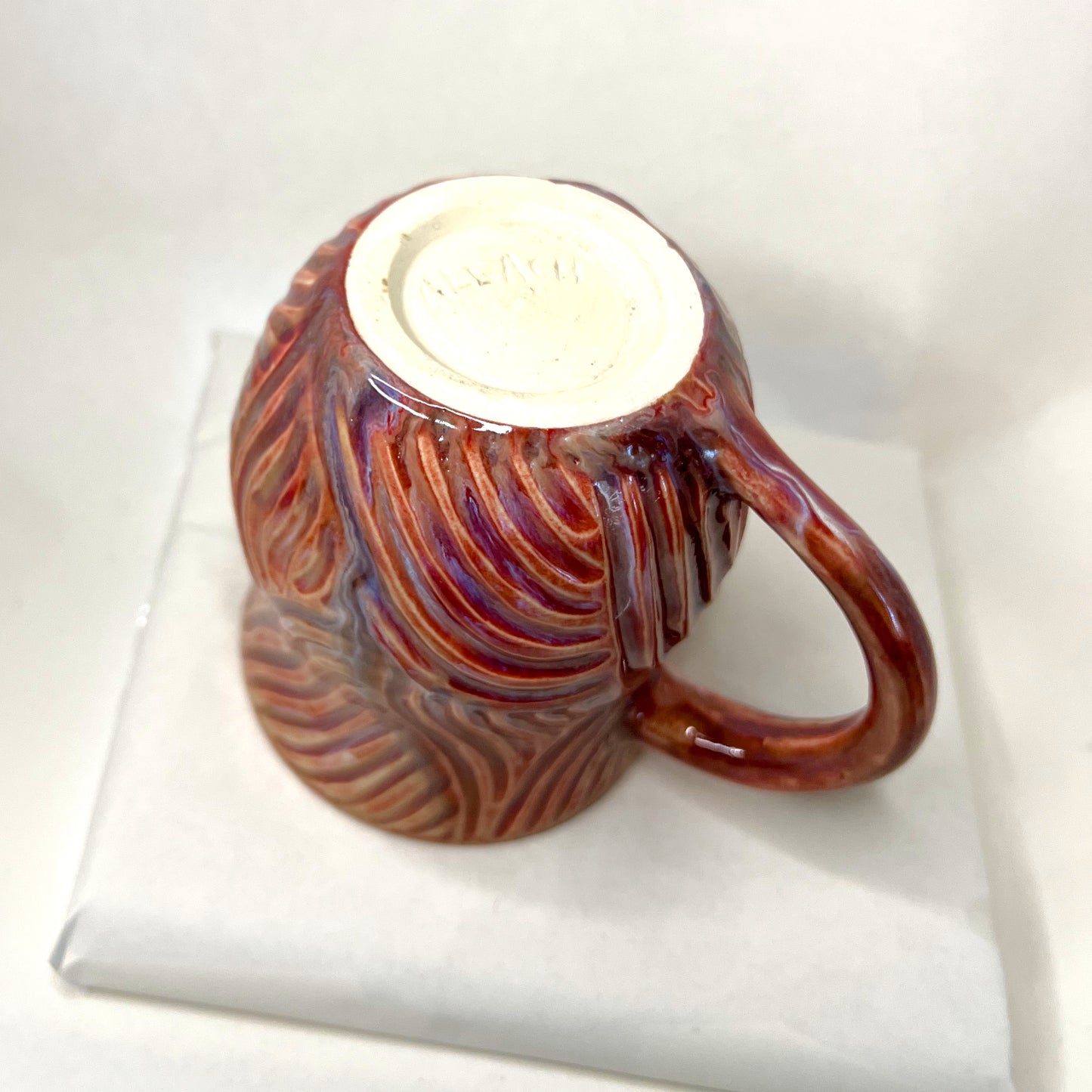 Carved Crackle Melt Mug