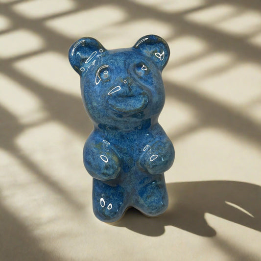 Blue Gummy Bear Decor Ceramic Gummy Bear