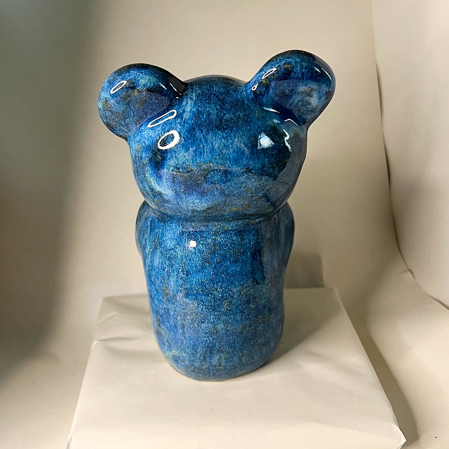 Blue Gummy Bear Decor Ceramic Gummy Bear