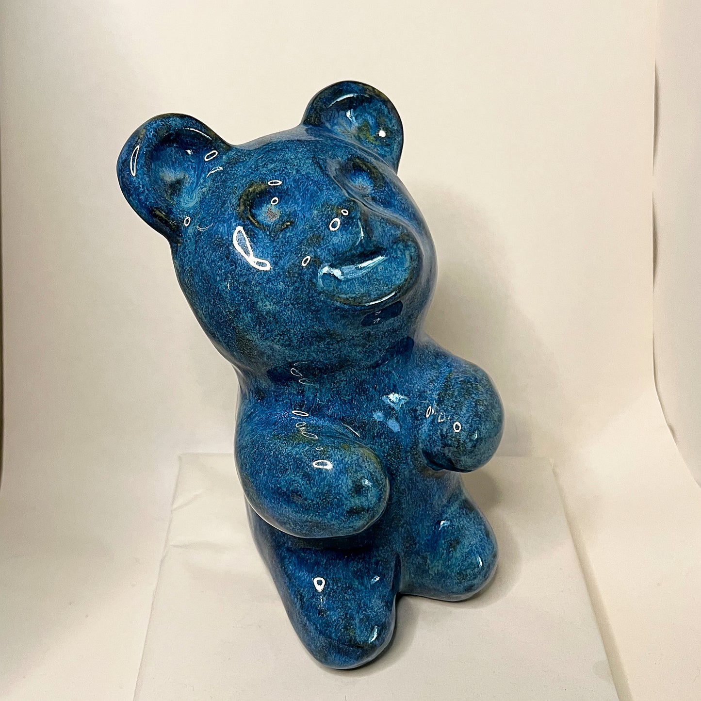 Blue Gummy Bear Decor Ceramic Gummy Bear