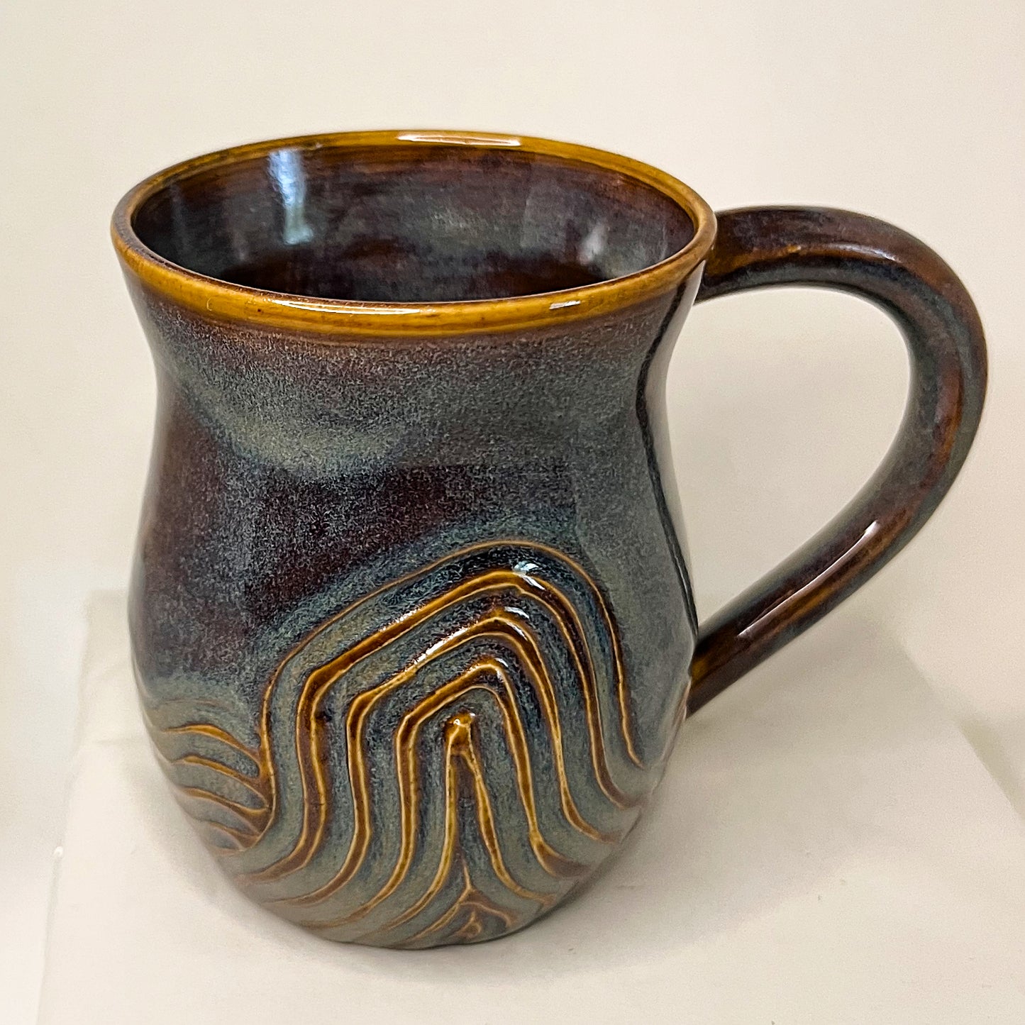 Winding Stardust Carved Mug