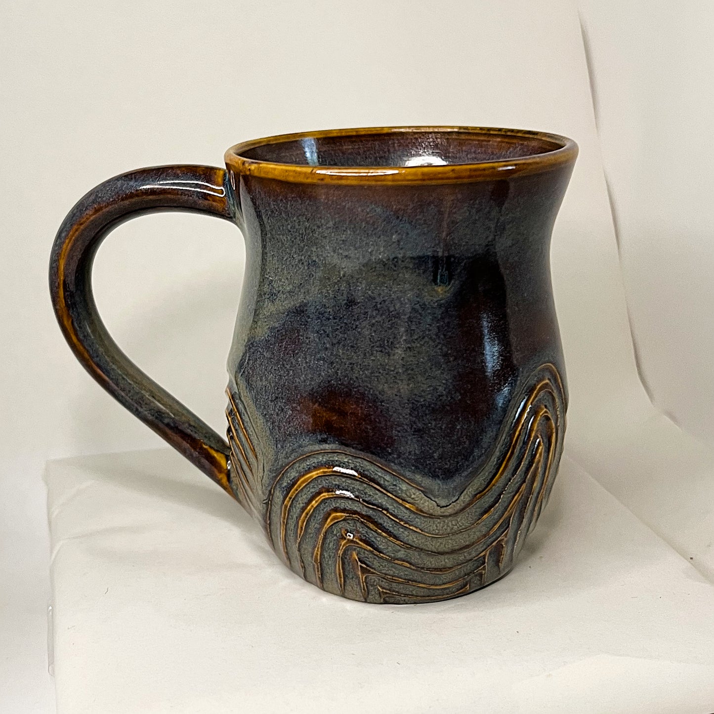 Winding Stardust Carved Mug