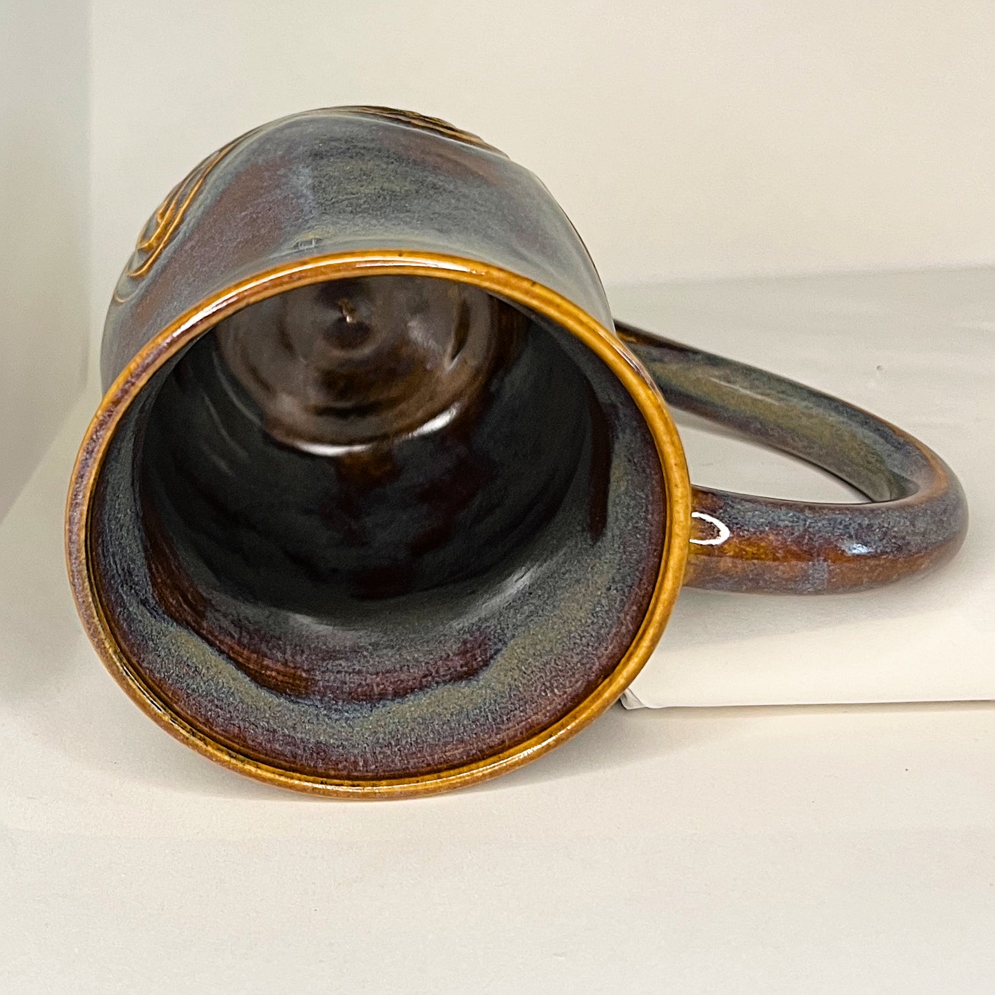 Winding Stardust Carved Mug