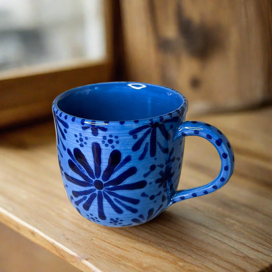 Blue Talavera Inspired Teacup