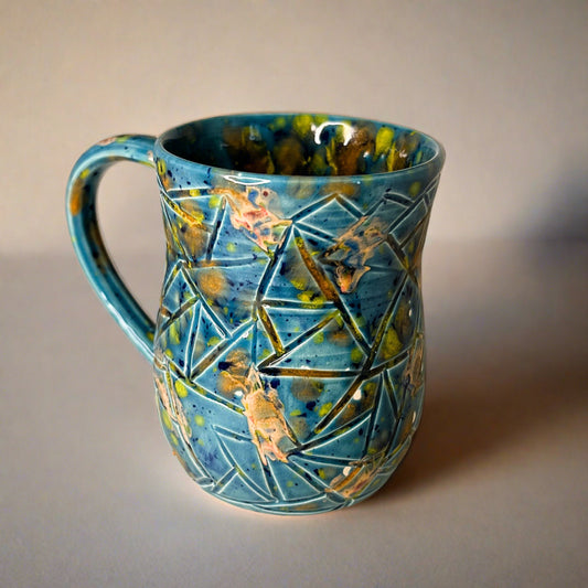 Geometric Koi Pond Mug